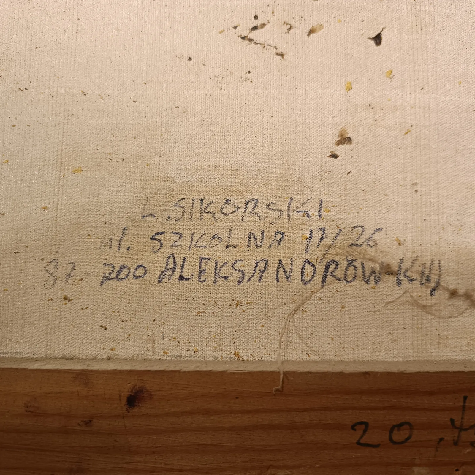 Lesław SIKORSKI – Oryginał, Olej, „Włocławek, ul. Gdańska”