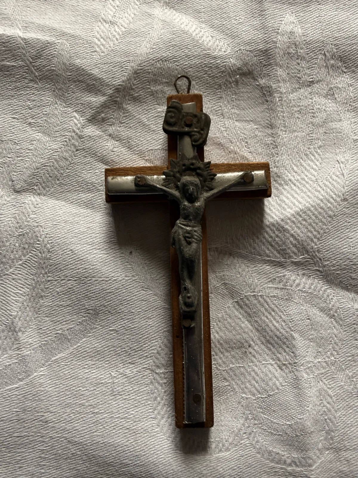 Stary drewniany krzyżyk / krucyfiks vintage
