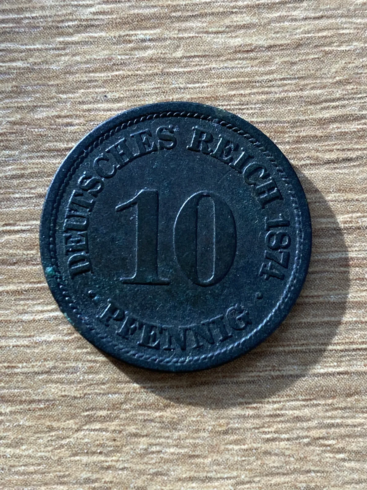 10 pfenningów 1874. Stan idealny!