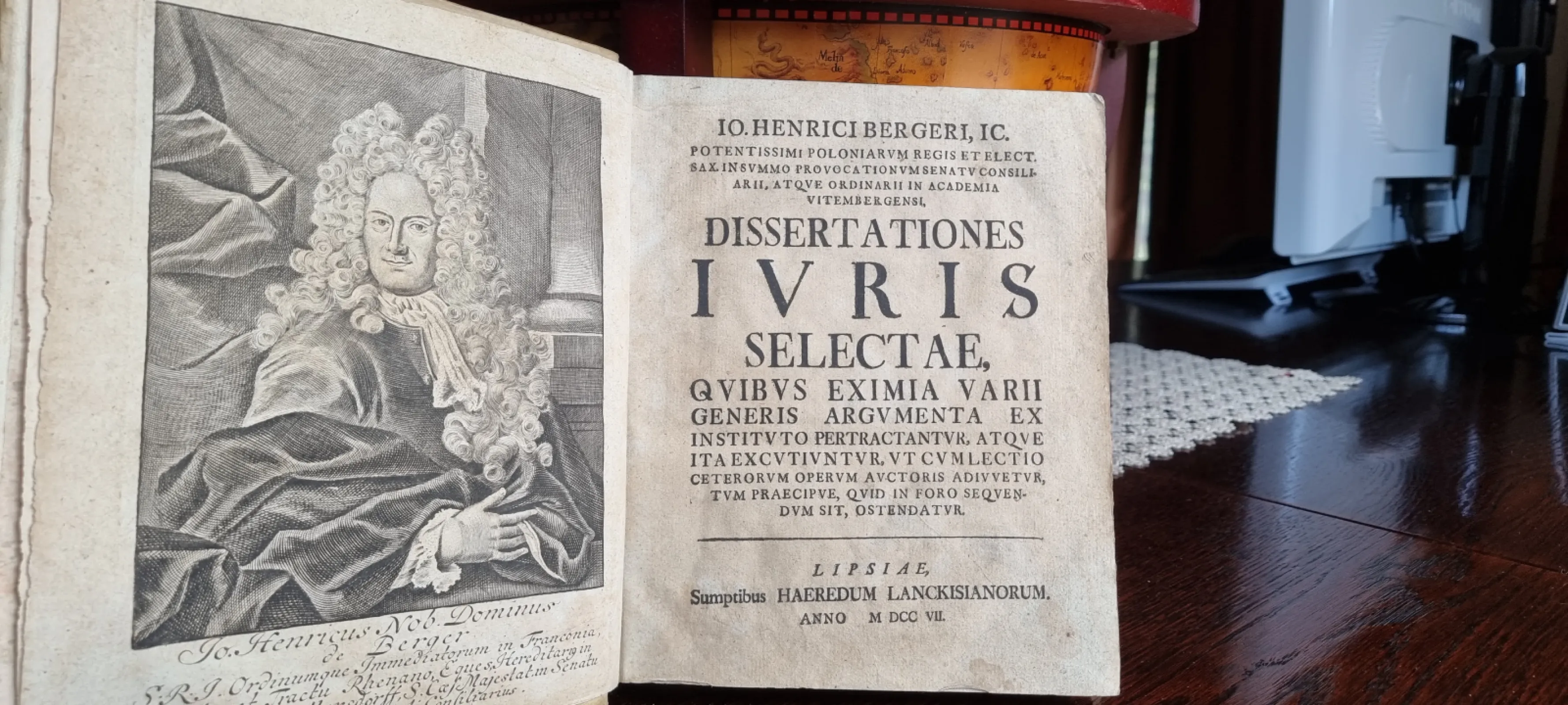 Rzadkie dzieło prawnicze – 1707 r. Jo. Henrici Bergeri, IC. – "Dissertationes Juris Selectae