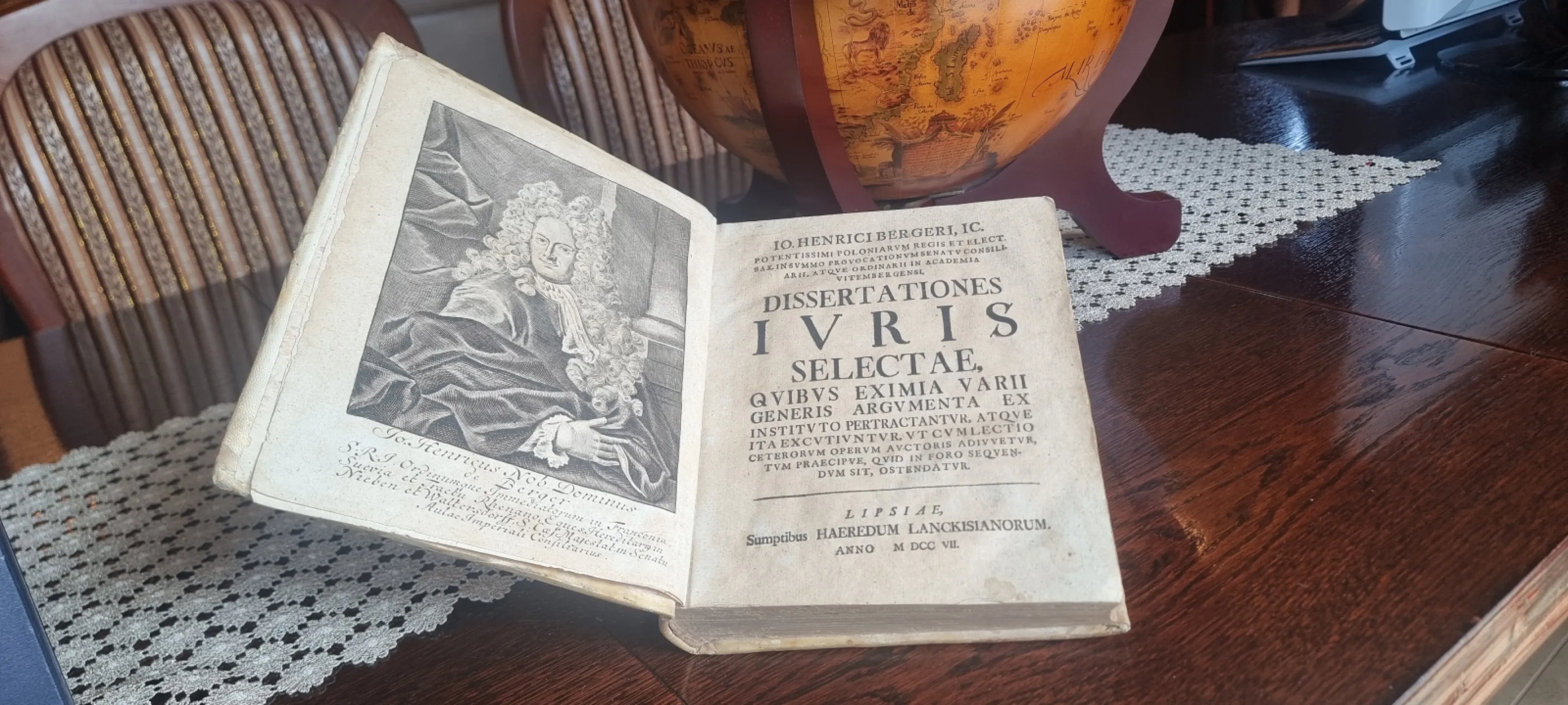 Rzadkie dzieło prawnicze – 1707 r. Jo. Henrici Bergeri, IC. – "Dissertationes Juris Selectae