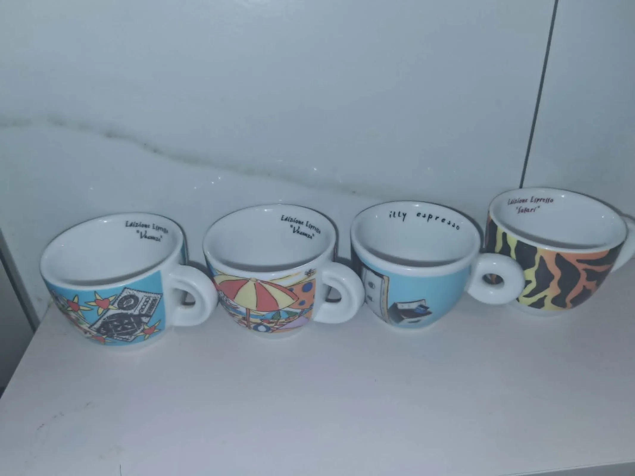 4x Włoskie Filiżanki Espresso ANCAP – Porcelana Premium – Made in Italy