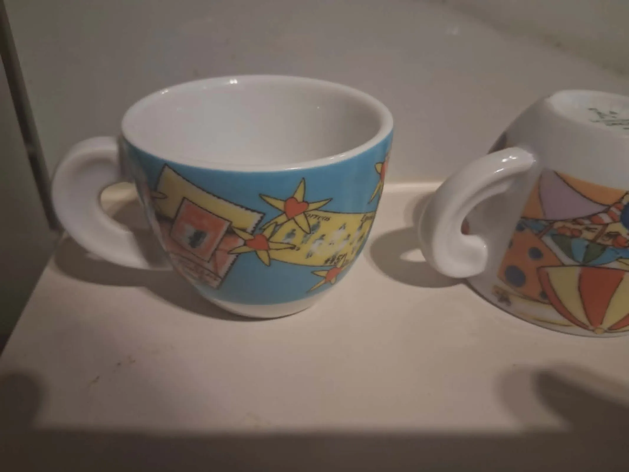 4x Włoskie Filiżanki Espresso ANCAP – Porcelana Premium – Made in Italy