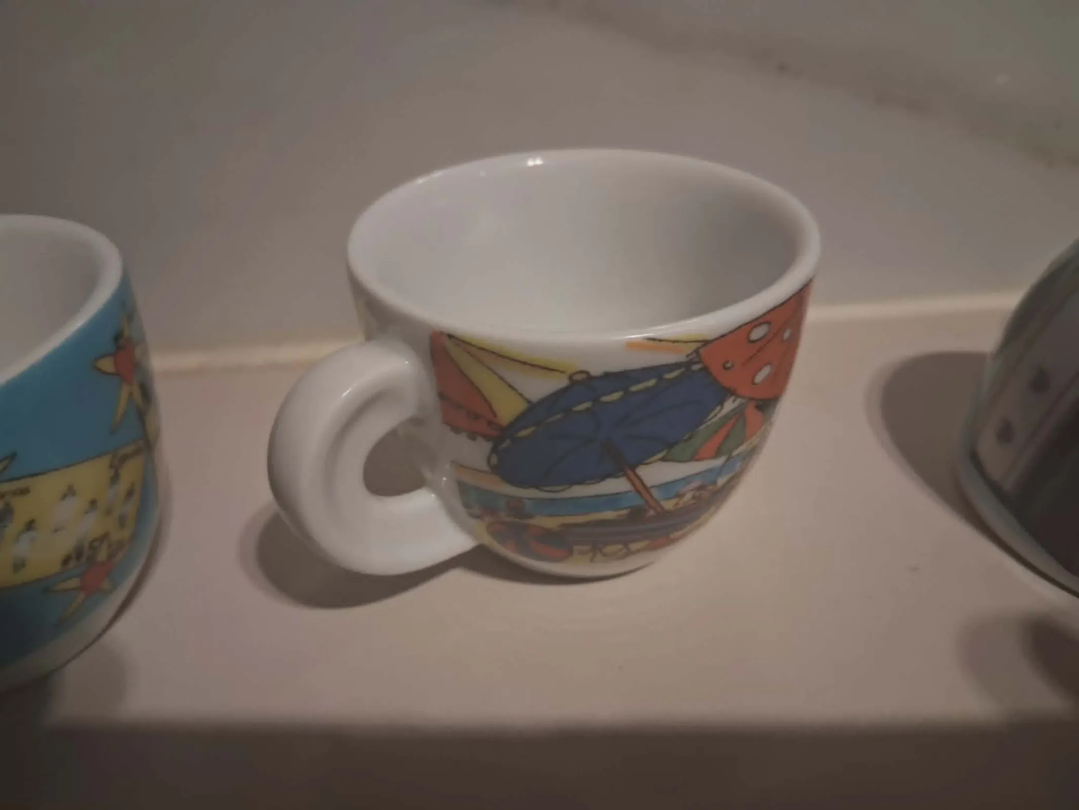 4x Włoskie Filiżanki Espresso ANCAP – Porcelana Premium – Made in Italy