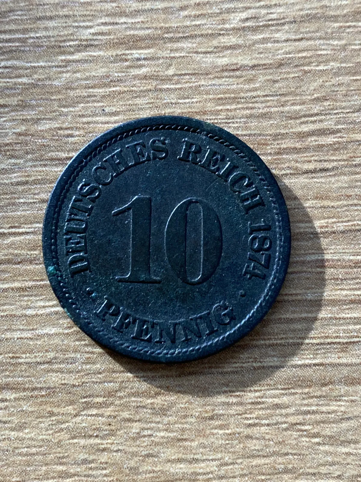 10 Pfenningów 1874. Stan idealny.
