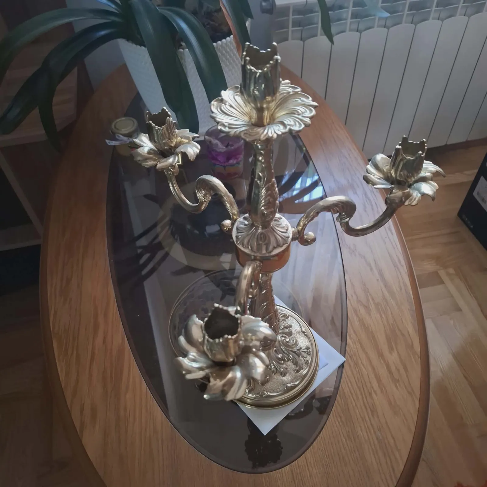 Świecznik trójramienny