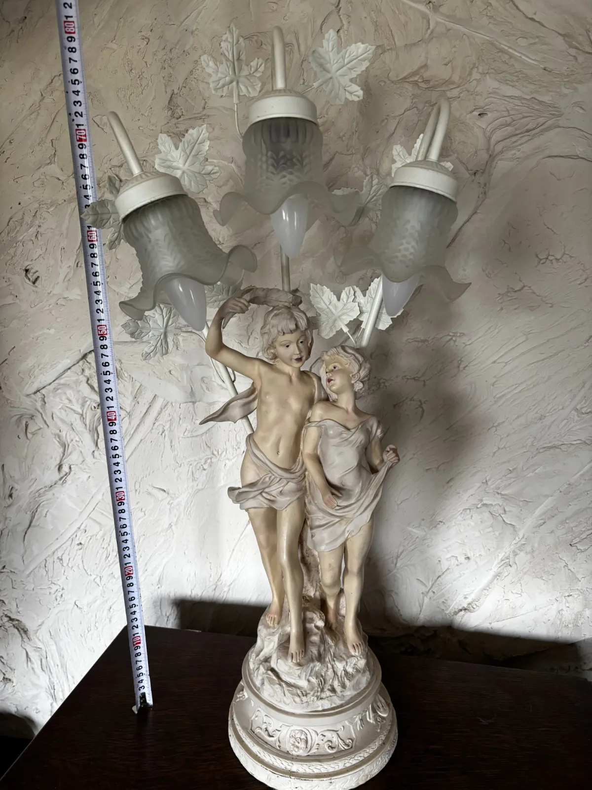 Stylowa lampa stołowa w klimacie vintage / shabby chic / glamour