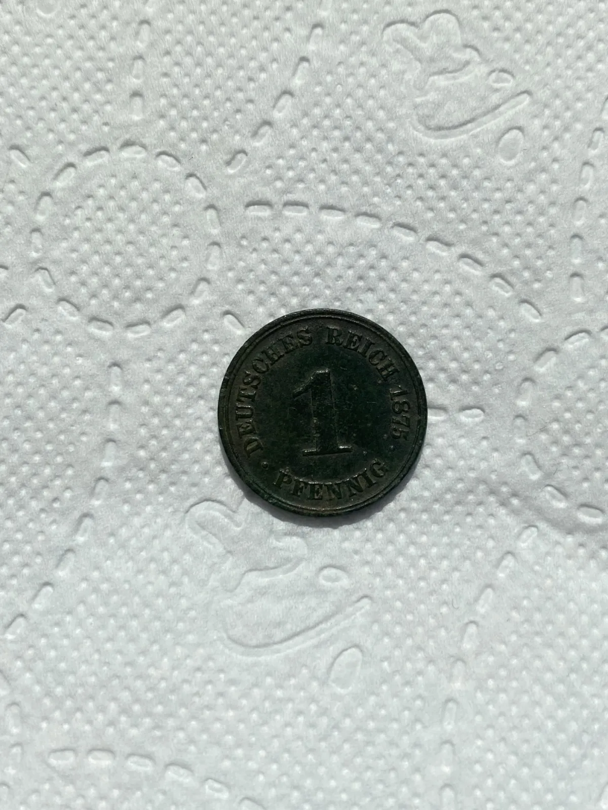 1 Fening 1875. Przepiękna patyna