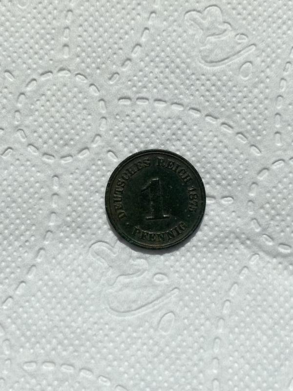 1 Fening 1875. Przepiękna patyna