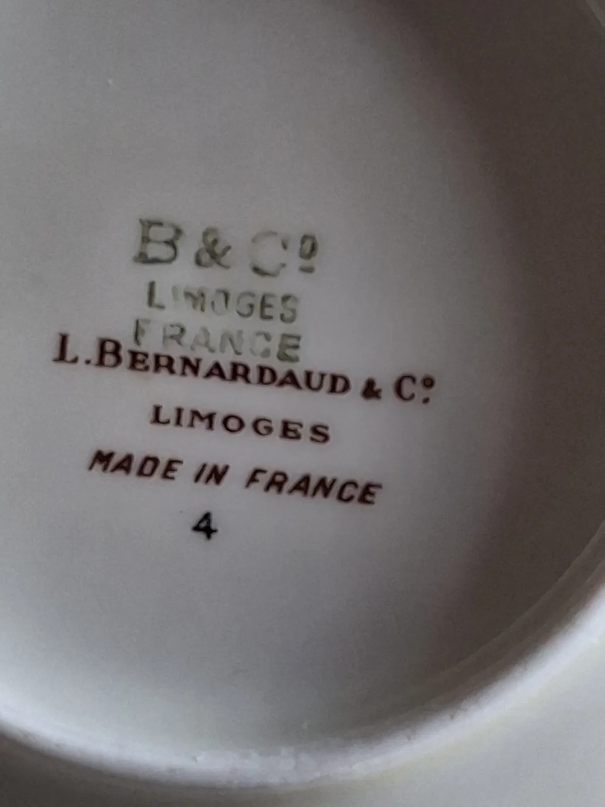 Talerzyk porcelana Limoges okuta w srebro 925