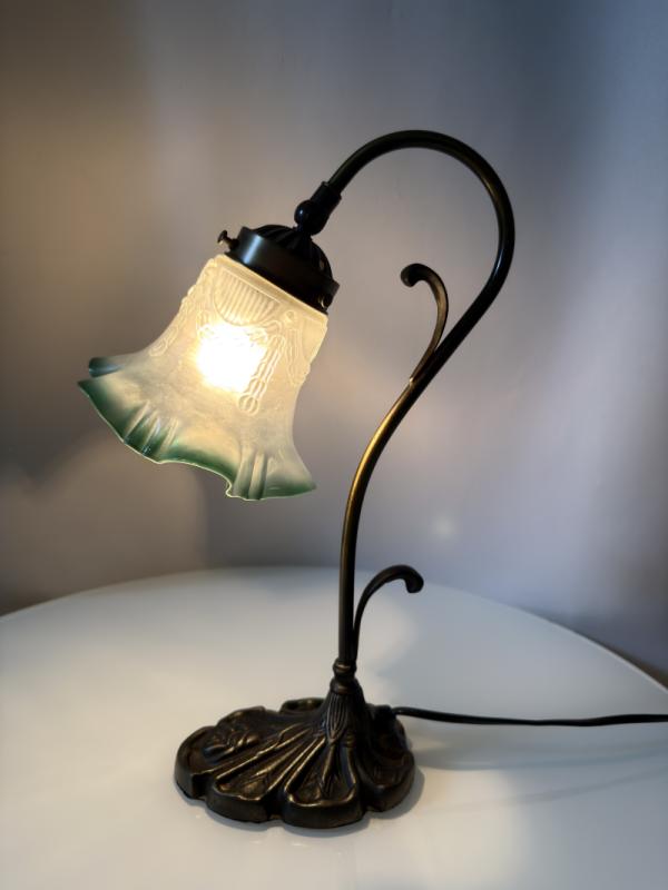 Stylowa lampka stołowa vintage w stylu secesyjnym / Art Nouveau