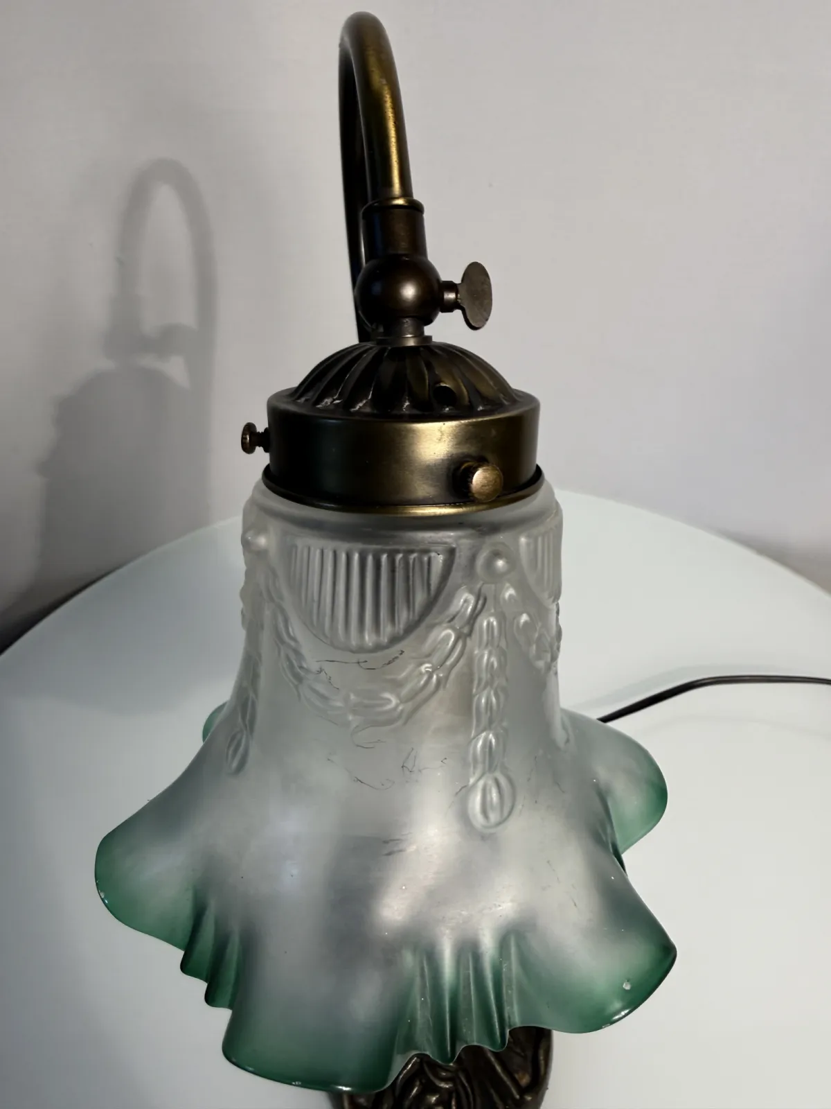 Stylowa lampka stołowa vintage w stylu secesyjnym / Art Nouveau