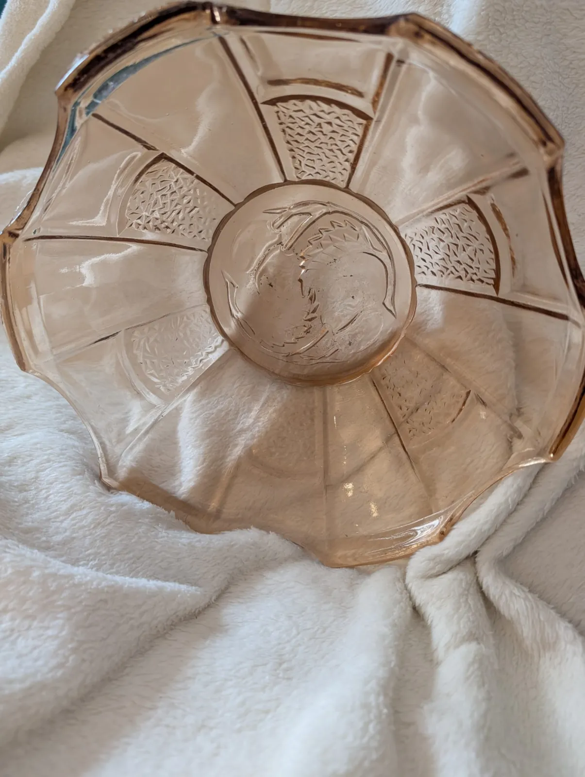 MORAWSKI RÓŻOWA MISA ZE ŚLIWKAMI ART DECO