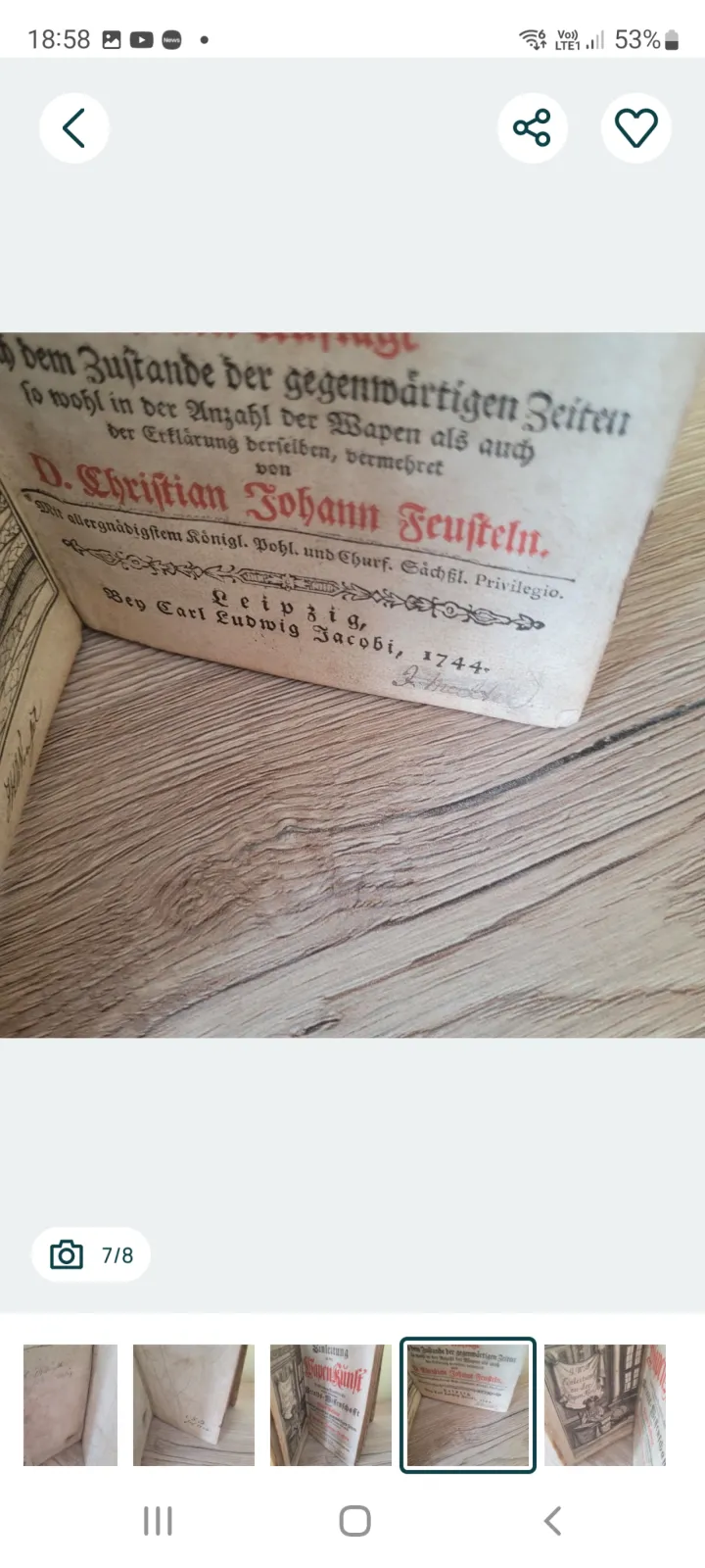 Książka 1774r.