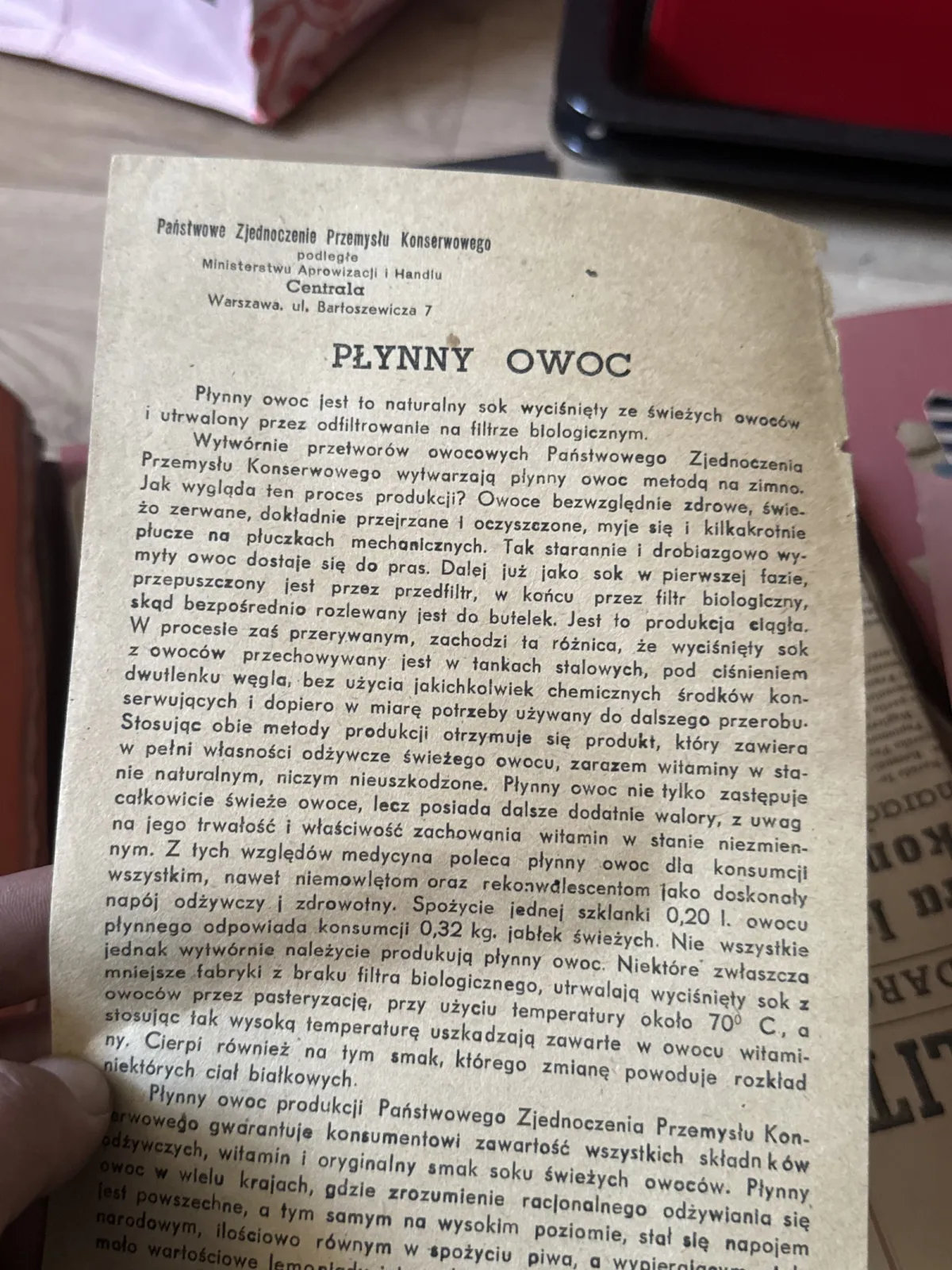 Stare ulotki reklamowe
