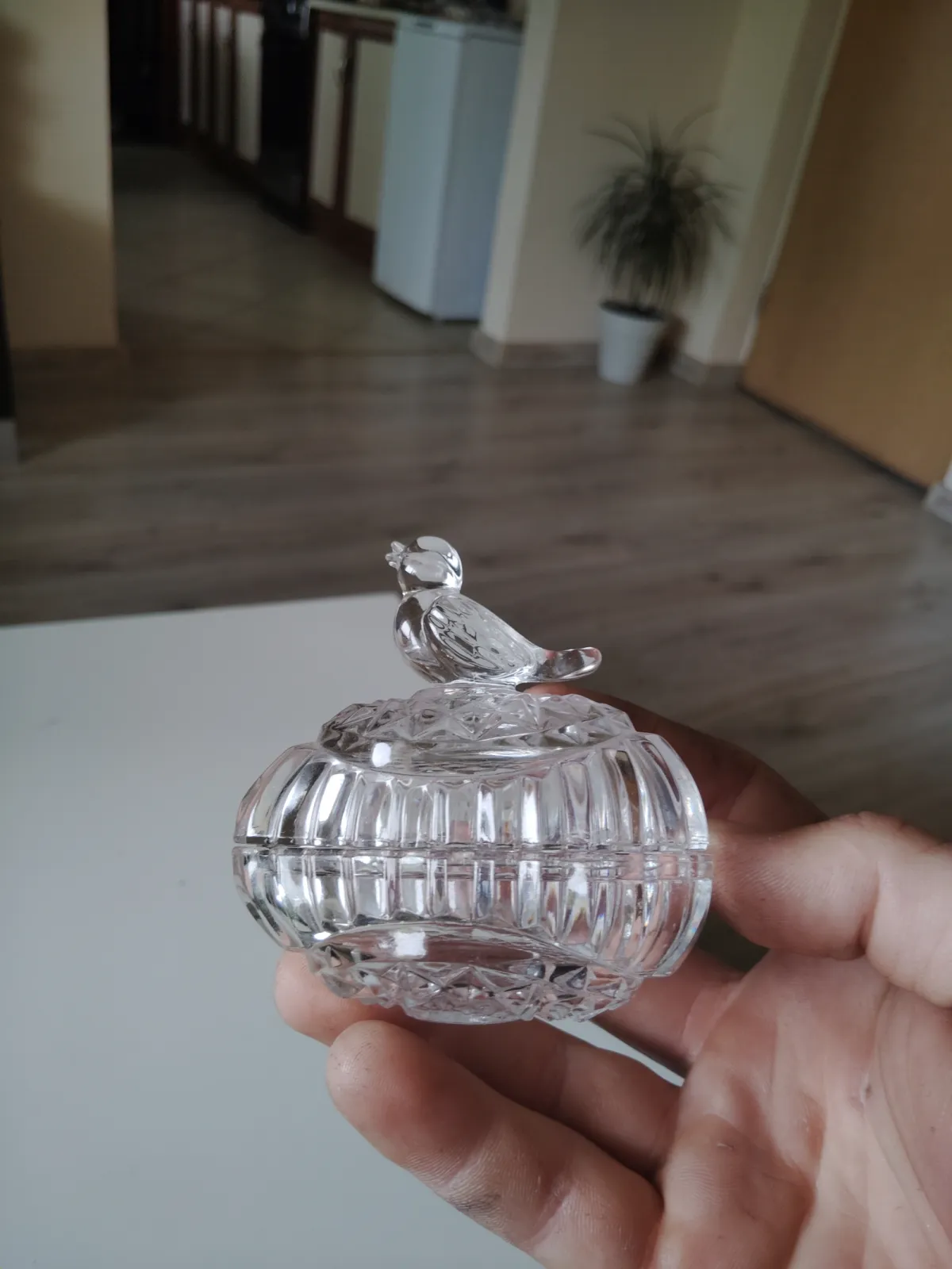 Kryształowa szkatułka Hofbauer Byrdes vintage