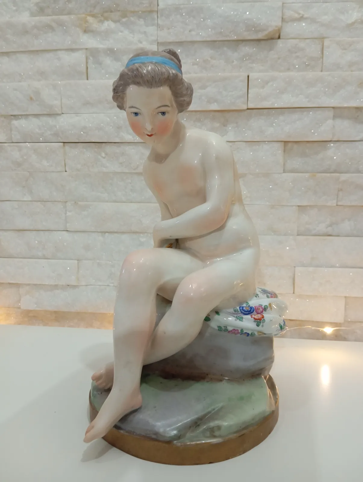Figurka Porcelanowa Samson Paryż – Akt Kobiecy / Diana z Łukiem, XIX/XX w.