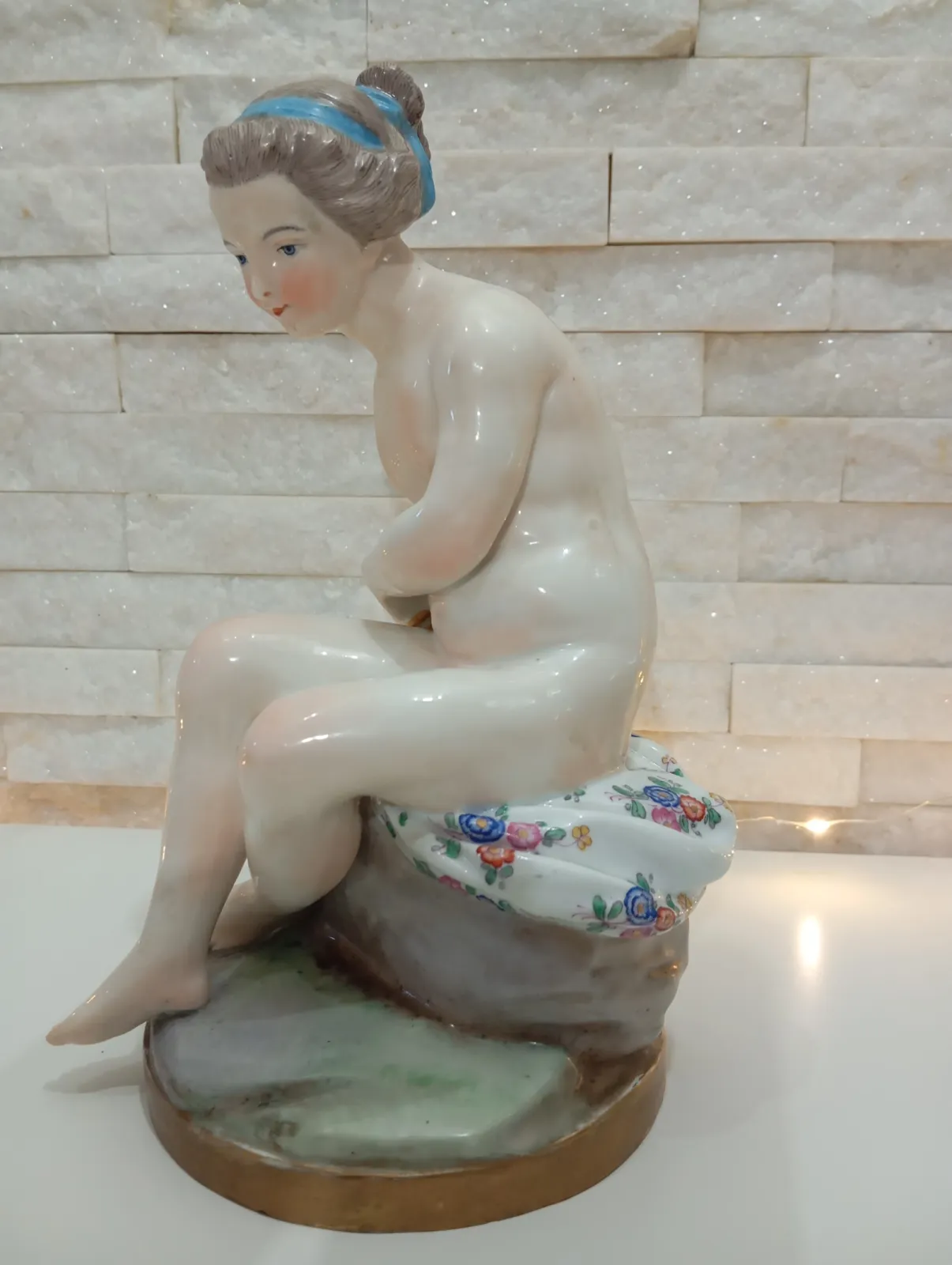 Figurka Porcelanowa Samson Paryż – Akt Kobiecy / Diana z Łukiem, XIX/XX w.