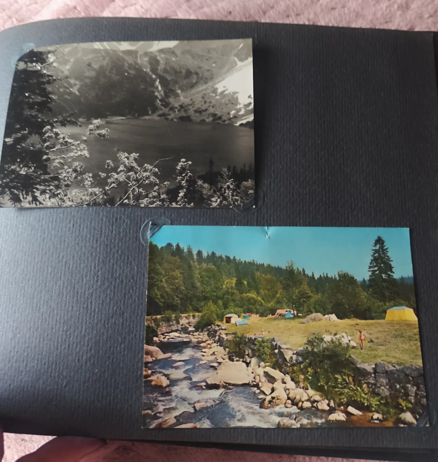 Album na karty pocztowe lata 60-70 z pocztowkami
