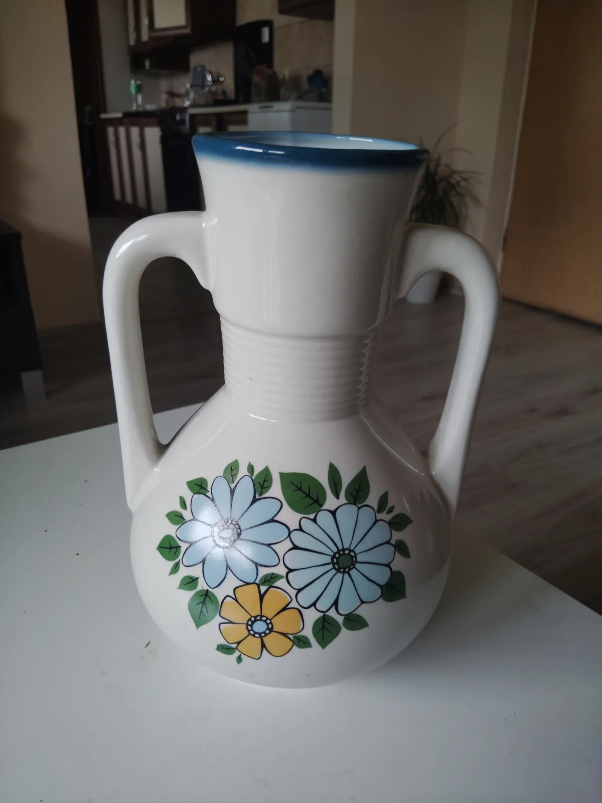 Wazon vintage Amfora Chodzież PRL 25cm