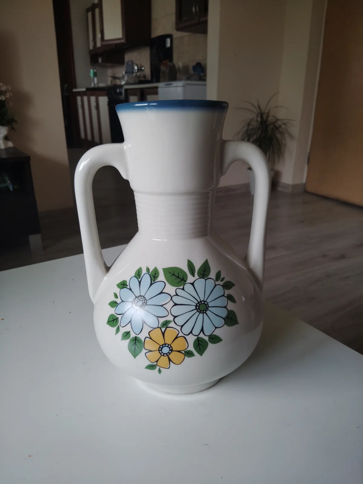 Wazon vintage Amfora Chodzież PRL 25cm