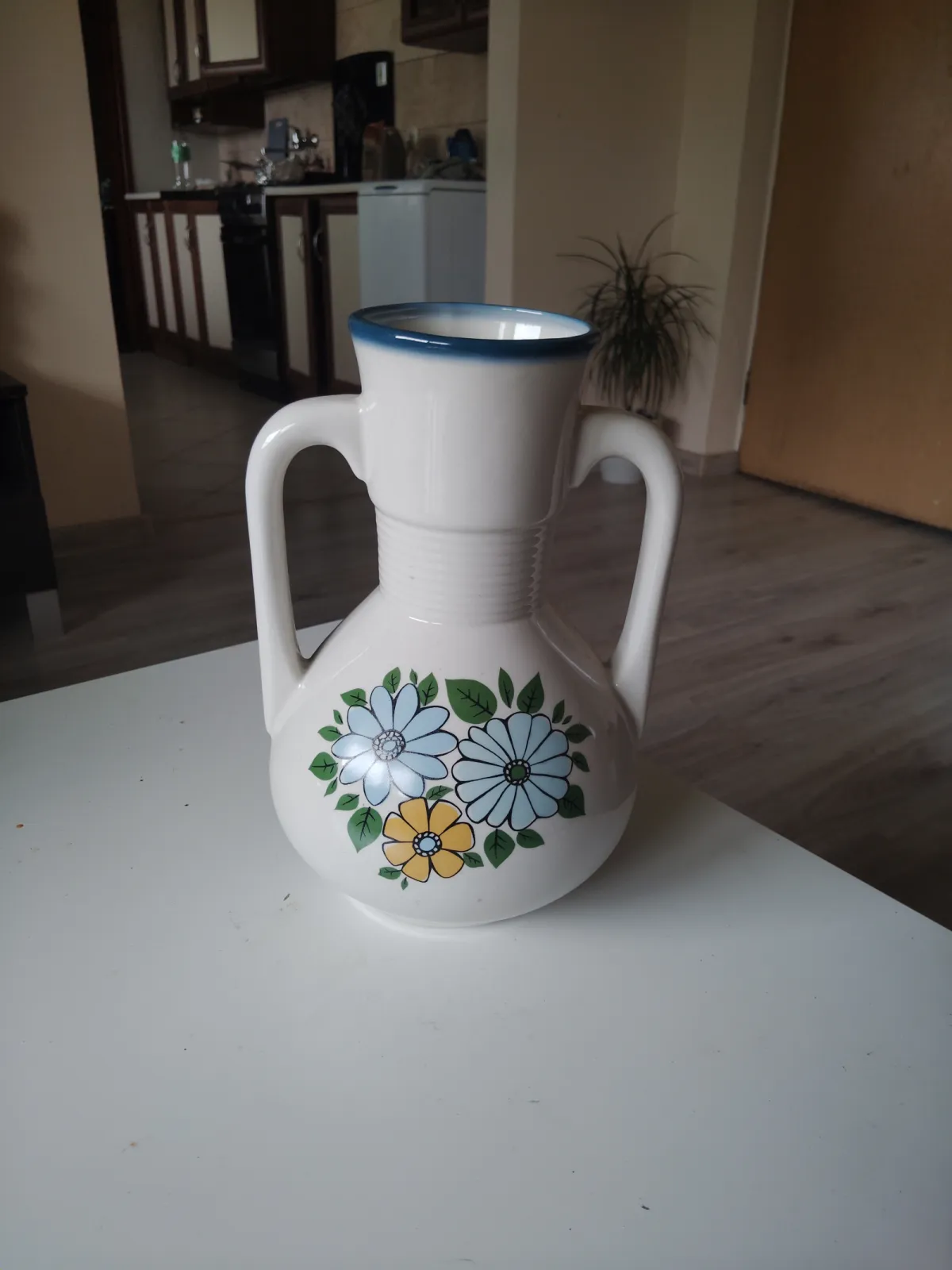 Wazon vintage Amfora Chodzież PRL 25cm