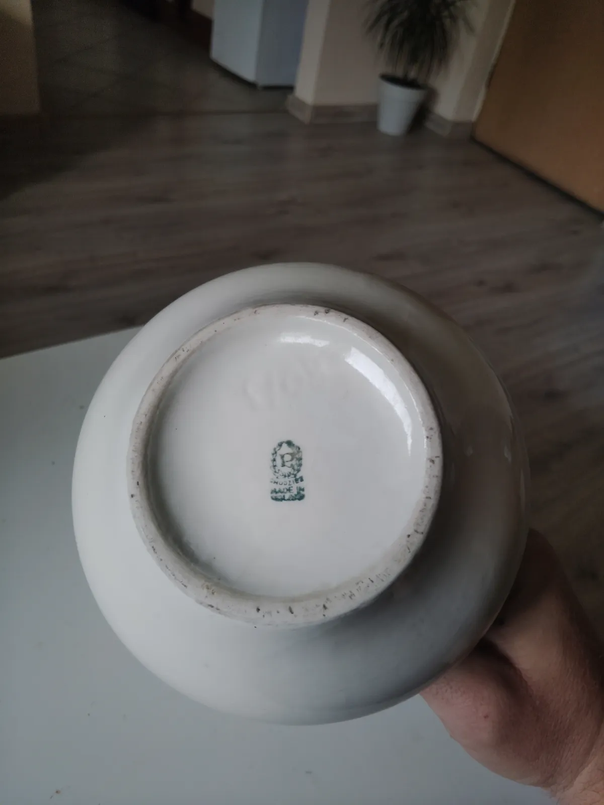 Wazon vintage Amfora Chodzież PRL 25cm
