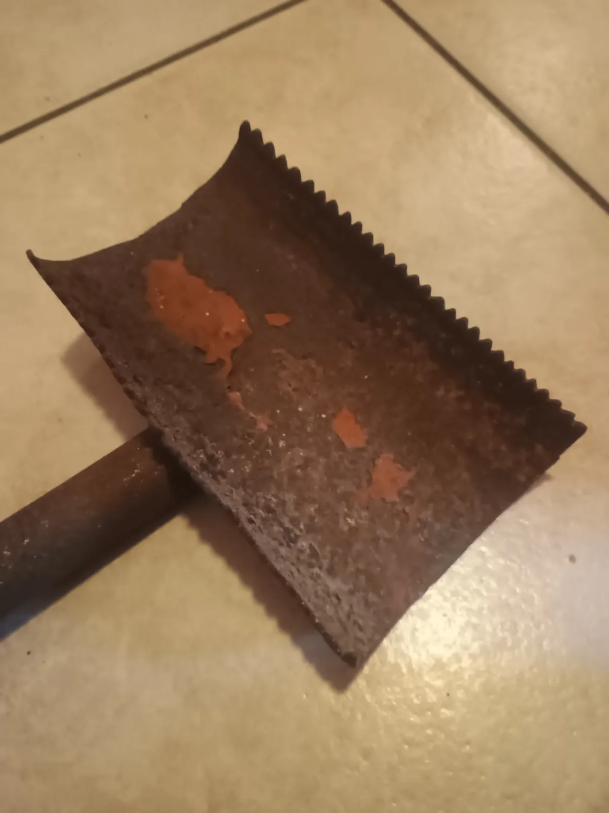 Stare metalowe zgrzebło końskie