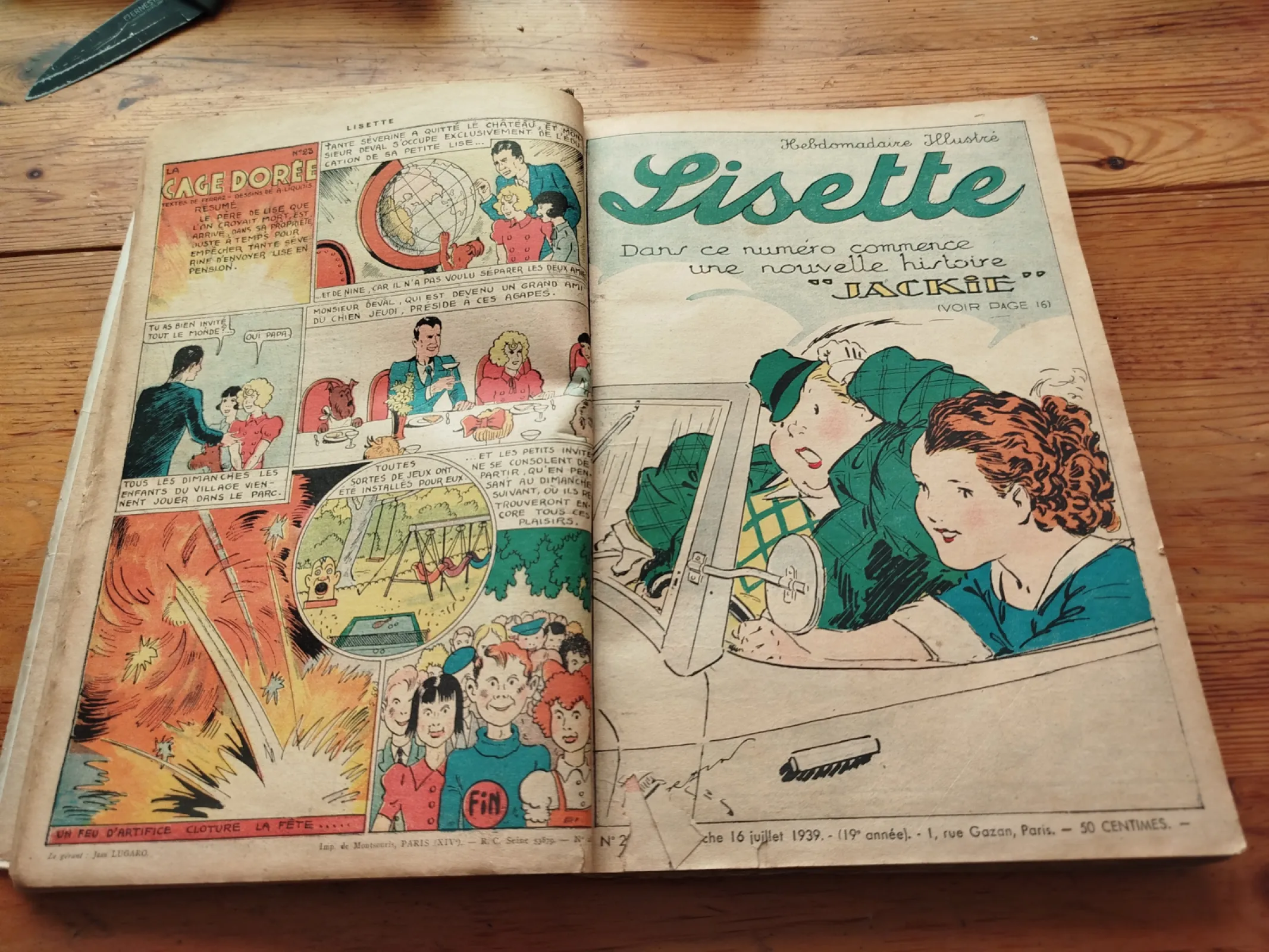 Czasopisma LISETTE 23 szt z 1939 roku