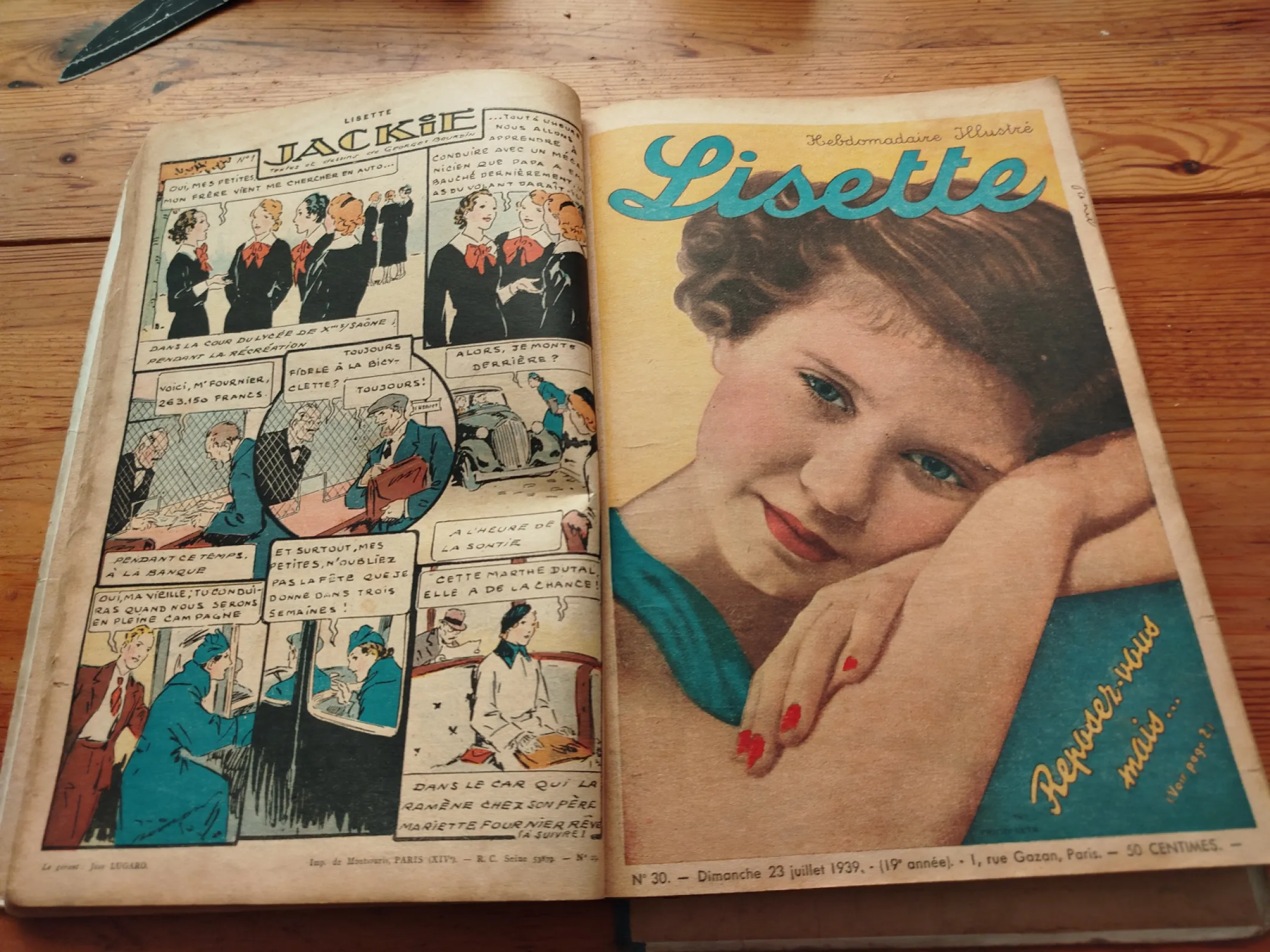 Czasopisma LISETTE 23 szt z 1939 roku