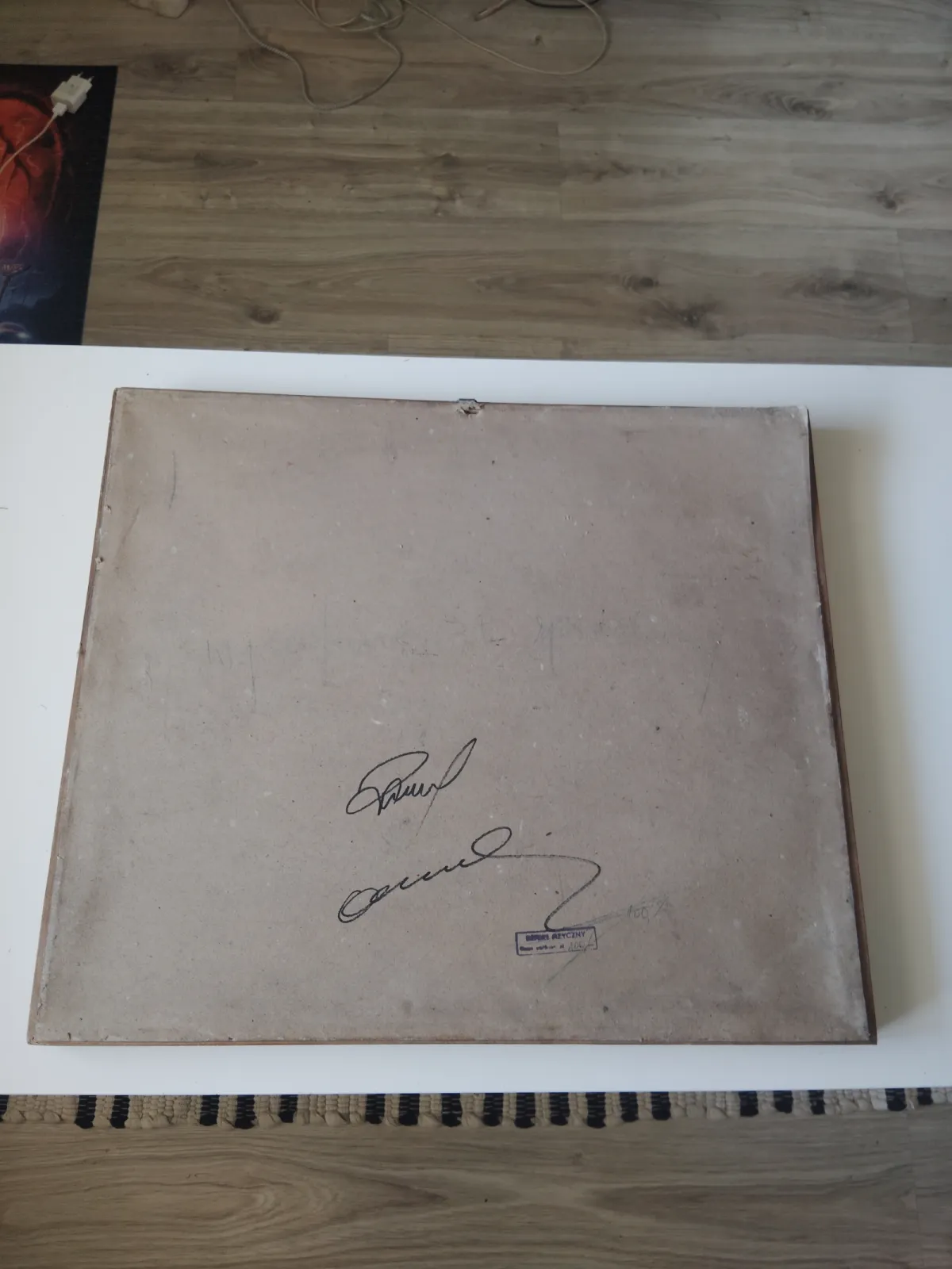 Obraz Józef Pankiewicz Martwa Natura Ananas + autografy reprodukcja  defekt fizyczny