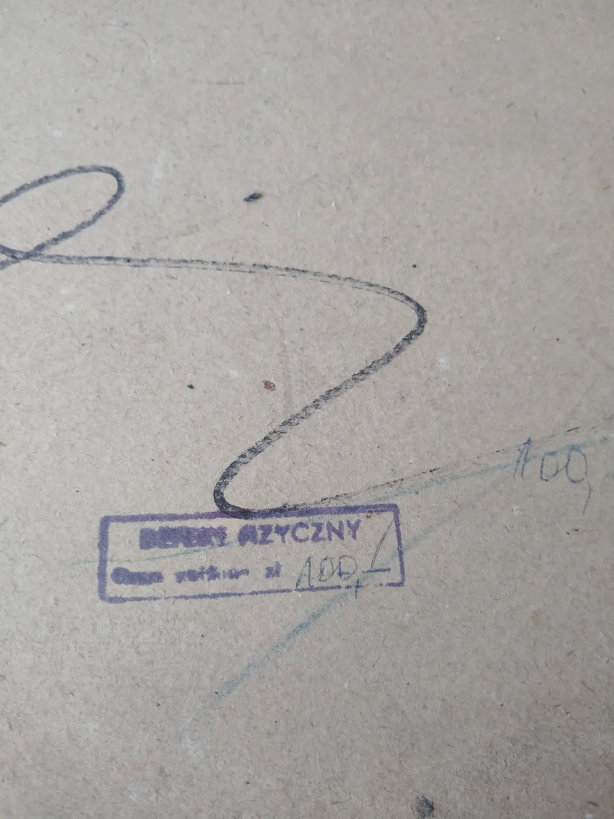 Obraz Józef Pankiewicz Martwa Natura Ananas + autografy reprodukcja  defekt fizyczny