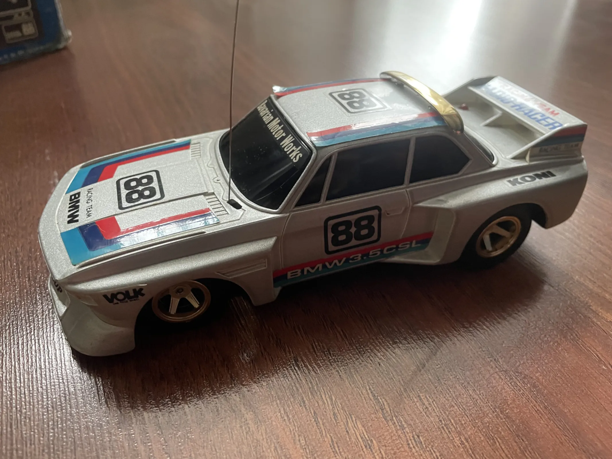 Stara zabawka Taiyo bmw japońska z pudełkiem