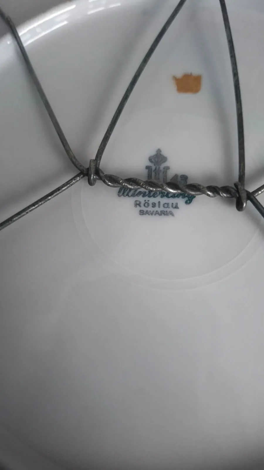 Porcelanowy Talerz dekoracyjny Winterling Röslau Bavaria