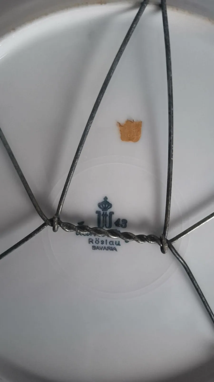 Porcelanowy Talerz dekoracyjny Winterling Röslau Bavaria