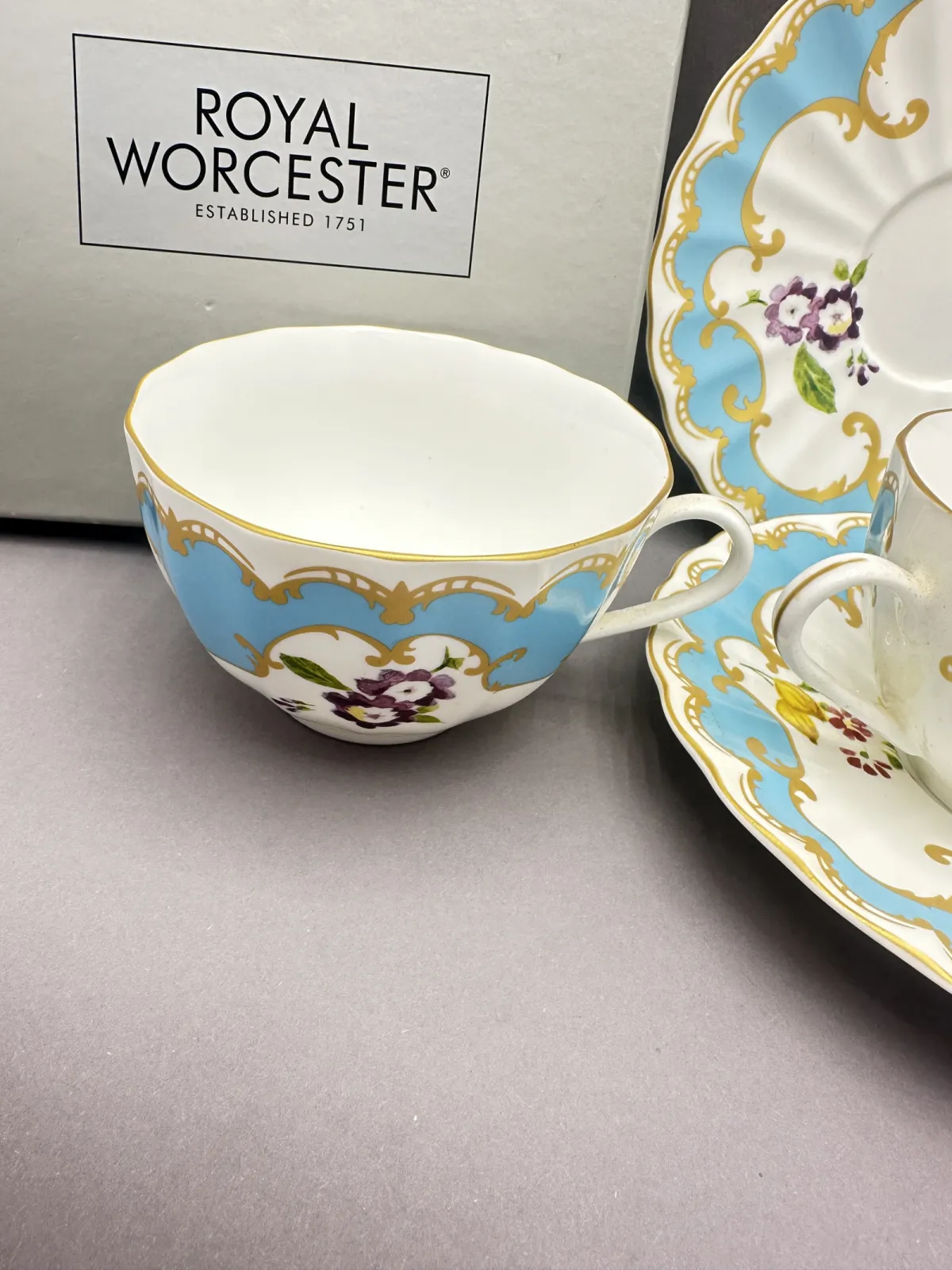 Zestaw filiżanek Royal worcester w oryginalnym opakowaniu