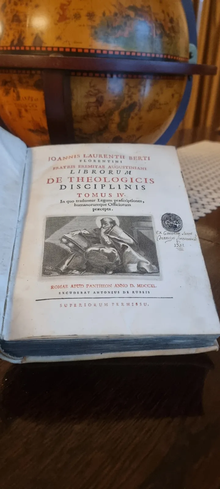 Unikat! Teologia Berti 1739 – 6 tomów z epoki baroku