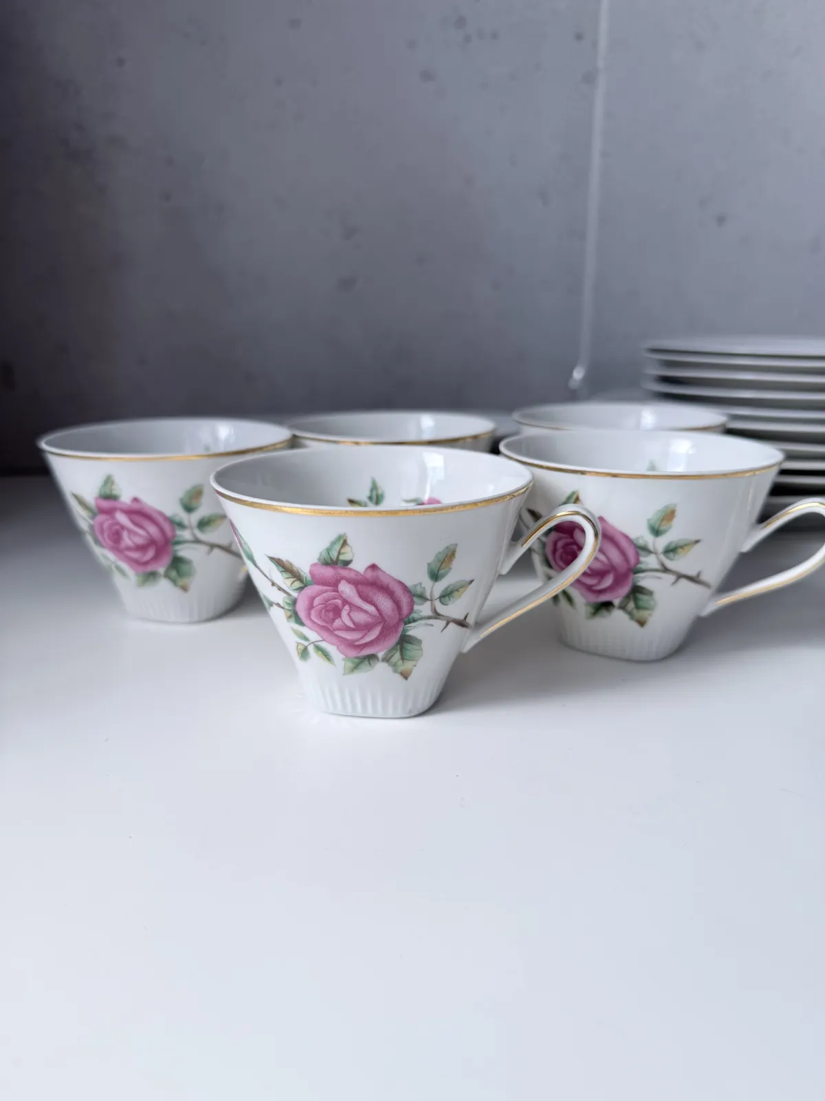 Serwis porcelanowy Ćmielów Róża vintage