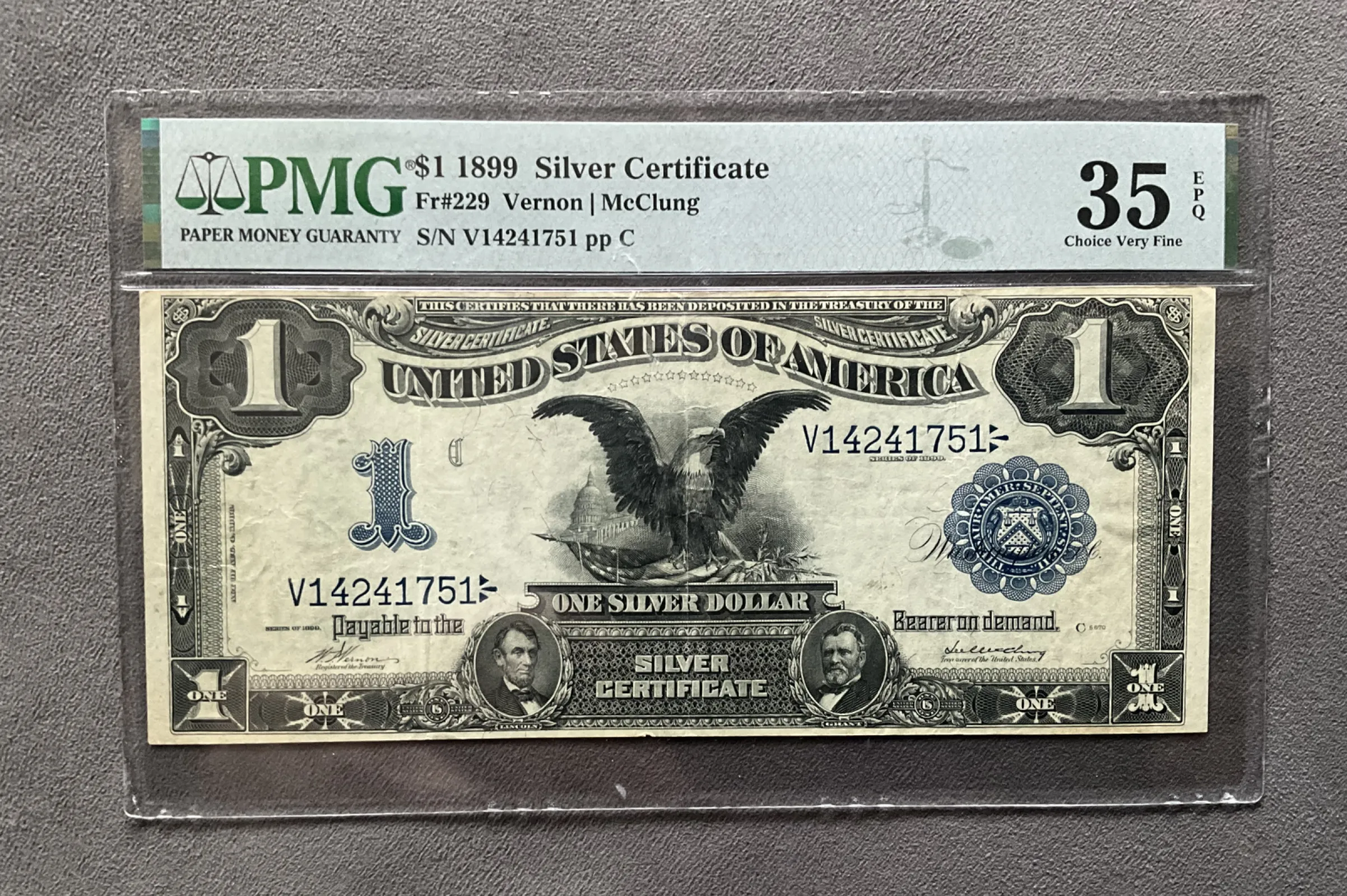 1 dolar, 1899 rok, PMG 35 EPQ